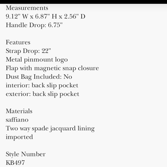 Kate Spade Convertible Crossbody - Picture 8 of 8